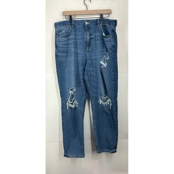 American Eagle Curvy Mom Jeans Strigid (size 16) - Picture 2 of 10